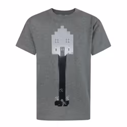 Minecraft Short Sleeved T-Shirt (Boys Grey)