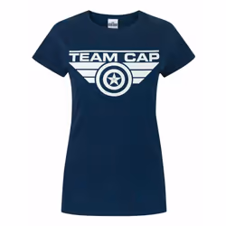 Marvel Short Sleeved T-Shirt (Womens Blue) - X-Large