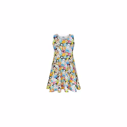 Disney Sleeveless Skater Dress (Girls Yellow) - 13-14 Years