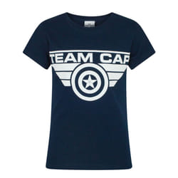Marvel Short Sleeved T-Shirt (Girls Blue) - 7-8 Years