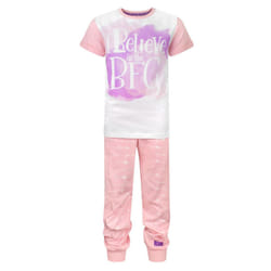 Disney Short Sleeve Long Leg Pyjama Set (Girls Pink) - 11-12 Years