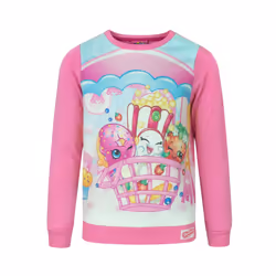 Shopkins Sweatshirt (Girls Pink) - 5-6 Years