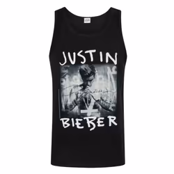 Justin Bieber Vest (Mens Black) - Small