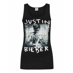Justin Bieber Vest (Womens Black) - Medium