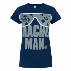 WWE Short Sleeved T-Shirt (Womens Blue) - X-Large