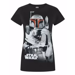 Star Wars Short Sleeved T-Shirt (Womens Black) - X-Large
