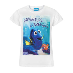 Disney Short Sleeved T-Shirt (Girls White) - 5-6 Years