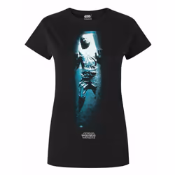 Star Wars Short Sleeved T-Shirt (Womens Black) - Large