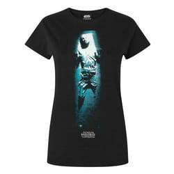 Star Wars Short Sleeved T-Shirt (Womens Black) - X-Large