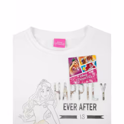 Disney Short Sleeved T-Shirt (Womens White) - X-Large