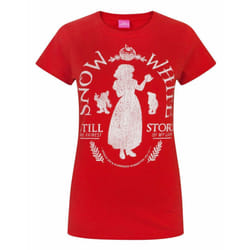 Disney Short Sleeved T-Shirt (Womens Red) - Medium