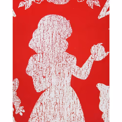 Disney Short Sleeved T-Shirt (Womens Red) - X-Large