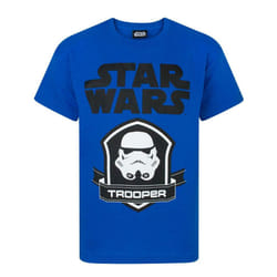 Star Wars Short Sleeved T-Shirt (Boys Blue) - 3-4 Years