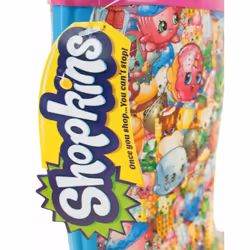Shopkins Wellington Boots without Handles (Girls Pink) - 7 UK