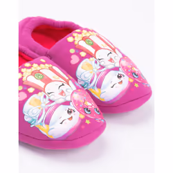 Shopkins Slip On Loafer Slippers (Girls Pink) - 7 UK Child