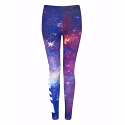 Star Wars Leggings (Womens Purple) - Large