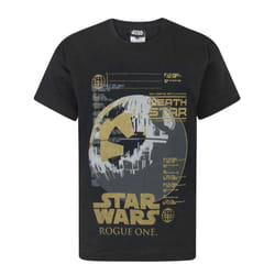 Star Wars Short Sleeved T-Shirt (Boys Black) - 3-4 Years