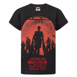 Star Wars Short Sleeved T-Shirt (Boys Black) - 11-12 Years