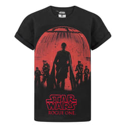 Star Wars Short Sleeved T-Shirt (Boys Black) - 13-14 Years