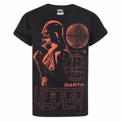 Star Wars Short Sleeved T-Shirt (Boys Black) - 5-6 Years