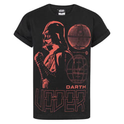 Star Wars Short Sleeved T-Shirt (Boys Black) - 5-6 Years