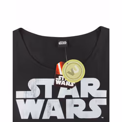 Star Wars Fringe Short Sleeved T-Shirt (Womens Black) - Large