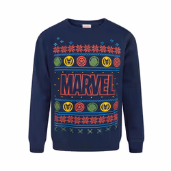 Marvel Sweatshirt (Boys Blue) - 11-12 Years