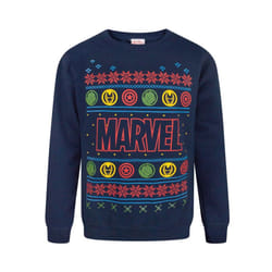 Marvel Sweatshirt (Boys Blue) - 11-12 Years