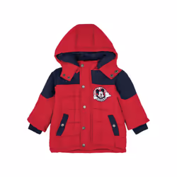 Disney Mickey Mouse Long Sleeve Zip Jacket (Boys Red) - 6 Years