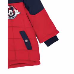 Disney Mickey Mouse Long Sleeve Zip Jacket (Boys Red) - 6 Years