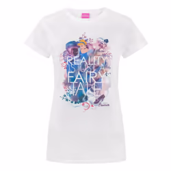 Disney Short Sleeved T-Shirt (Womens White) - Large