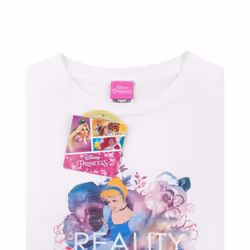 Disney Short Sleeved T-Shirt (Womens White) - Large