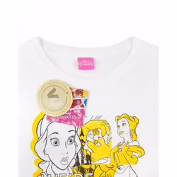 Disney Short Sleeved T-Shirt (Womens White) - Small