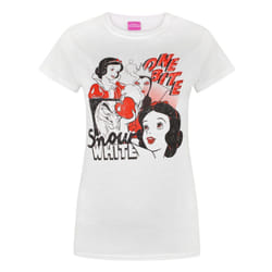 Disney Short Sleeved T-Shirt (Womens White) - Large