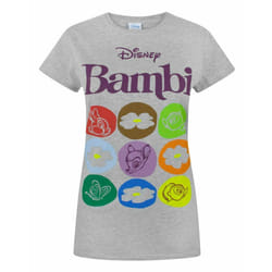 Disney Short Sleeved T-Shirt (Womens Grey) - XX-Large