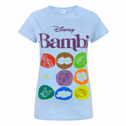Disney Short Sleeved T-Shirt (Womens Blue) - Large