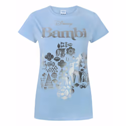 Disney Short Sleeved T-Shirt (Womens Blue) - Large