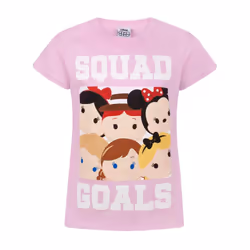 Disney Short Sleeved T-Shirt (Girls Pink) - 7-8 Years
