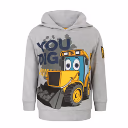 JCB Hoodie (Boys Grey)