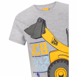 JCB Short Sleeved T-Shirt (Boys Grey) - 3-4 Years