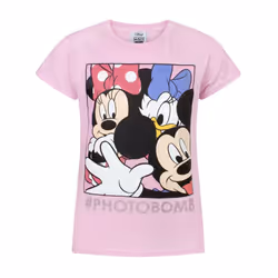 Disney Short Sleeved T-Shirt (Girls Pink) - 14-15 Years