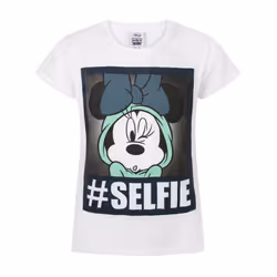 Disney Short Sleeved T-Shirt (Girls White) - 5-6 Years