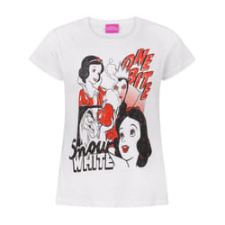 Disney Short Sleeved T-Shirt (Girls White) - 5-6 Years