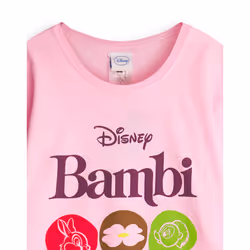 Disney Short Sleeved T-Shirt (Girls Pink) - 5-6 Years