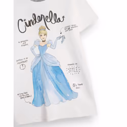 Disney Short Sleeved T-Shirt (Girls White) - 12-13 Years