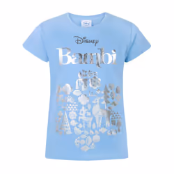 Disney Short Sleeved T-Shirt (Girls Blue) - 7-8 Years