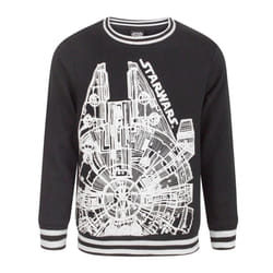 Star Wars Sweatshirt (Boys Black) - 3-4 Years