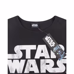 Star Wars Fringe Short Sleeved T-Shirt (Girls Black) - 5-6 Years