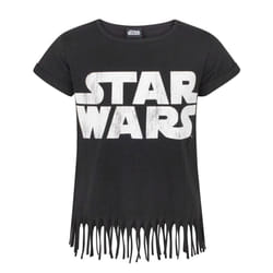 Star Wars Fringe Short Sleeved T-Shirt (Girls Black) - 13-14 Years