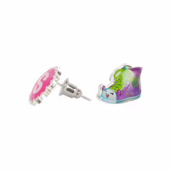 Shopkins Earrings (Girls Silver)